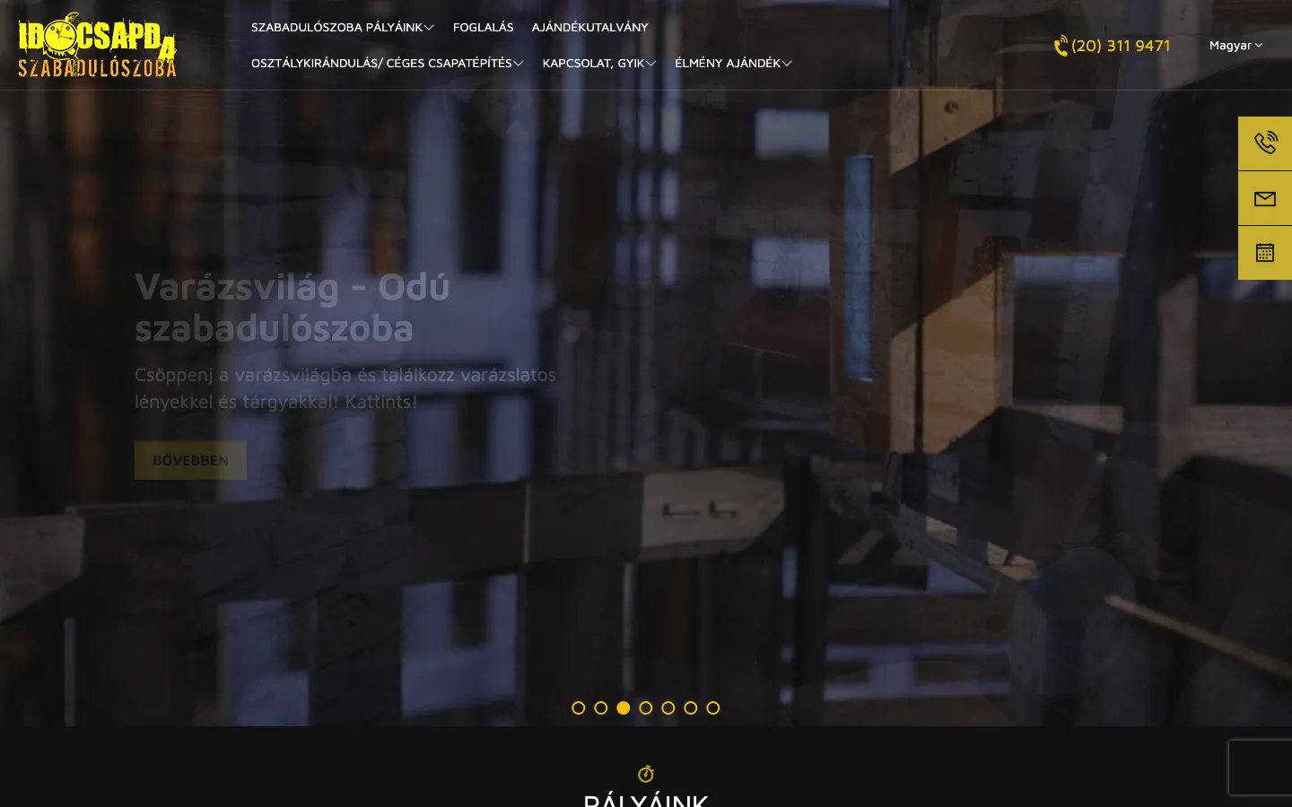 Időcsapda.hu — a korábbi weboldal