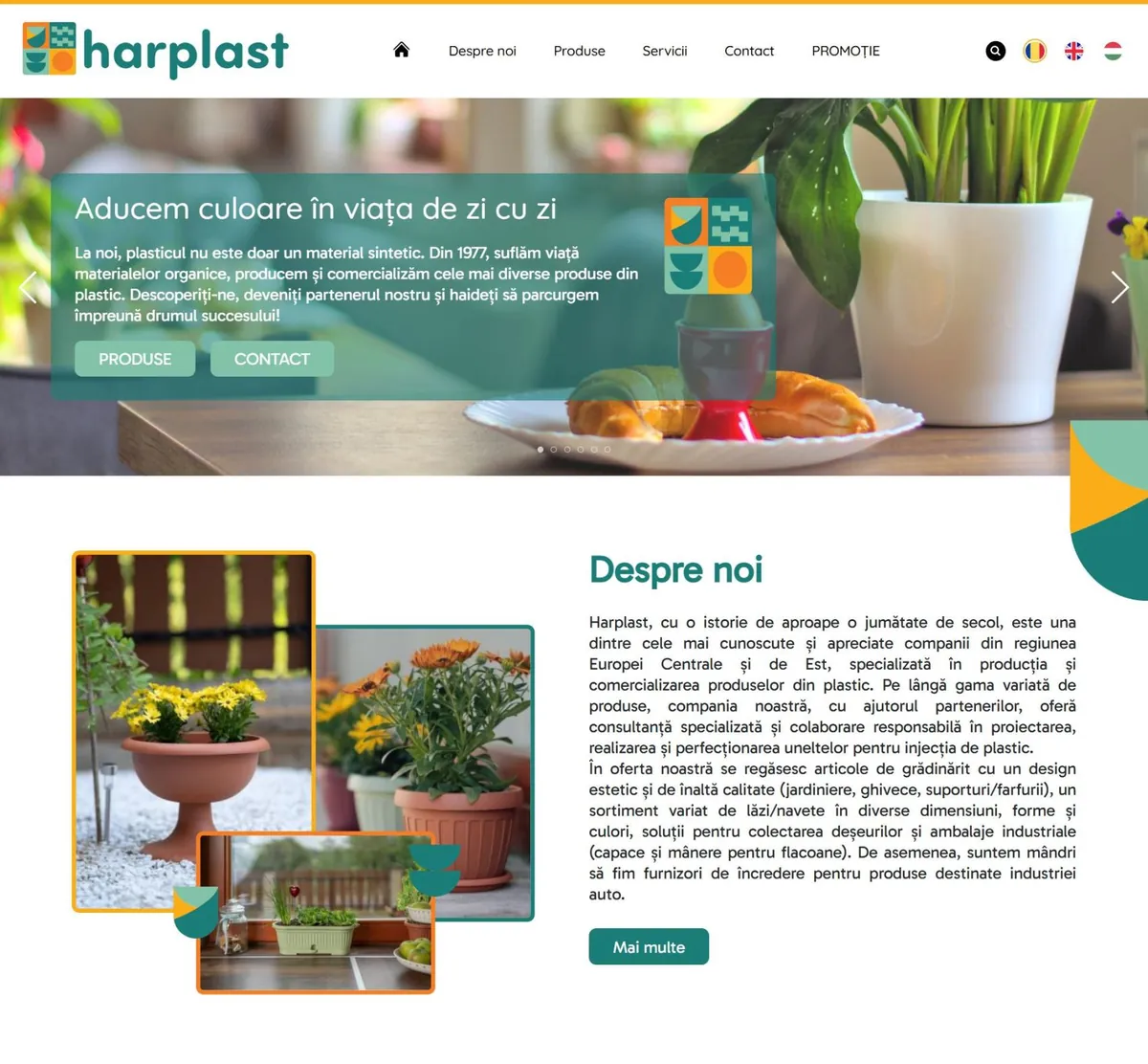 Harplast – a korábbi referenciaoldal kiemelt képe