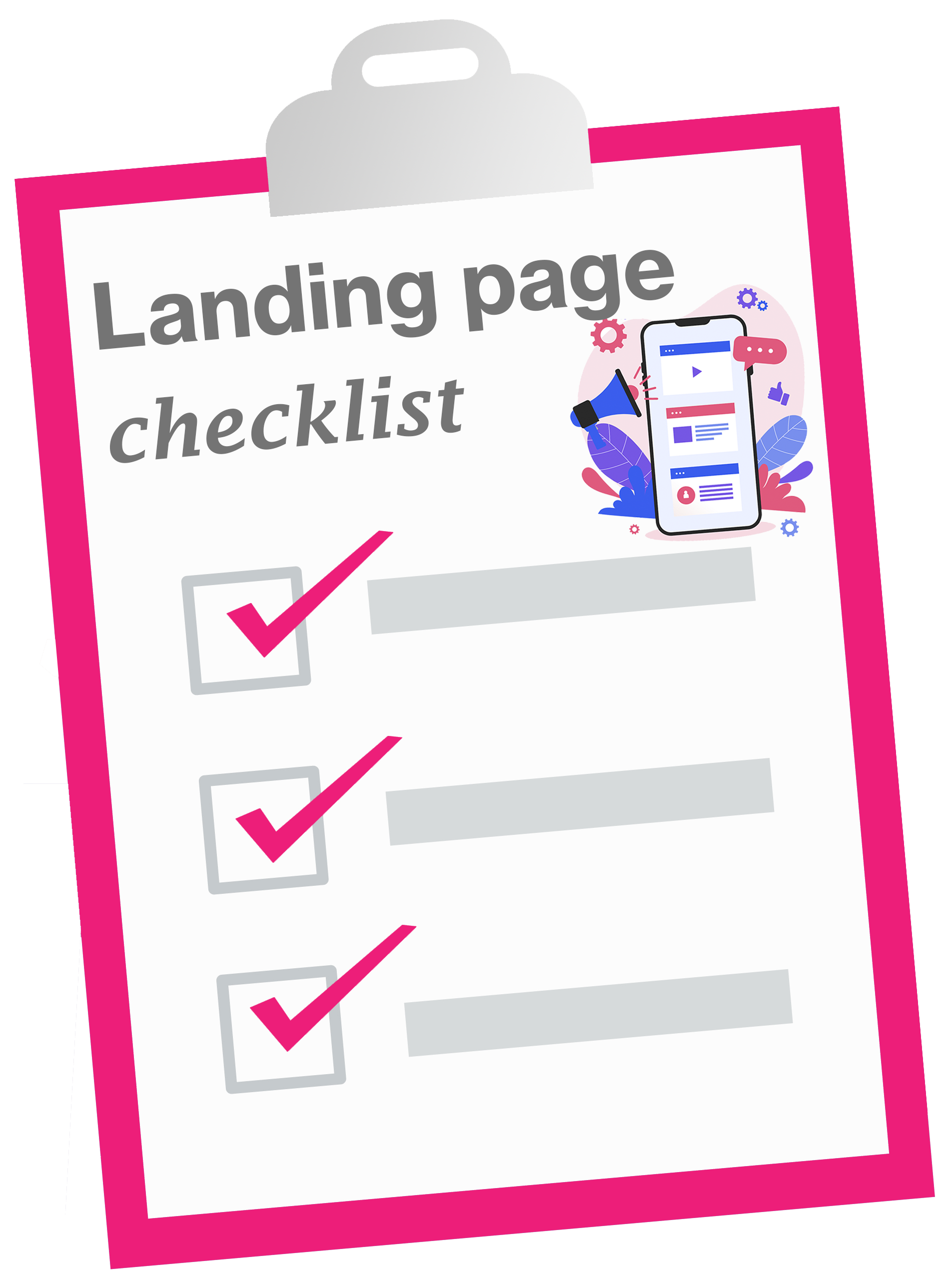 Landing page checklist (PDF)