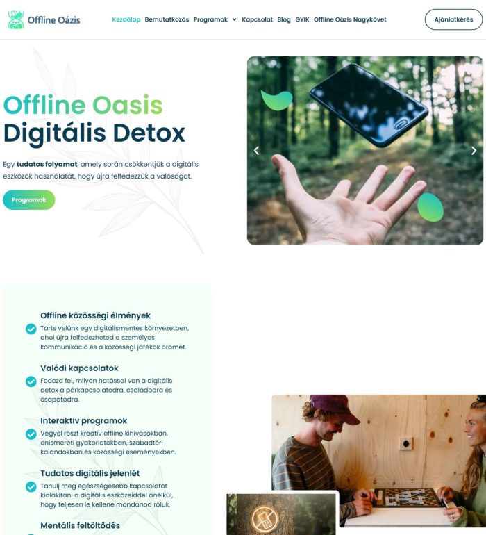 offlineoasis-weboldal-digitalis-detox